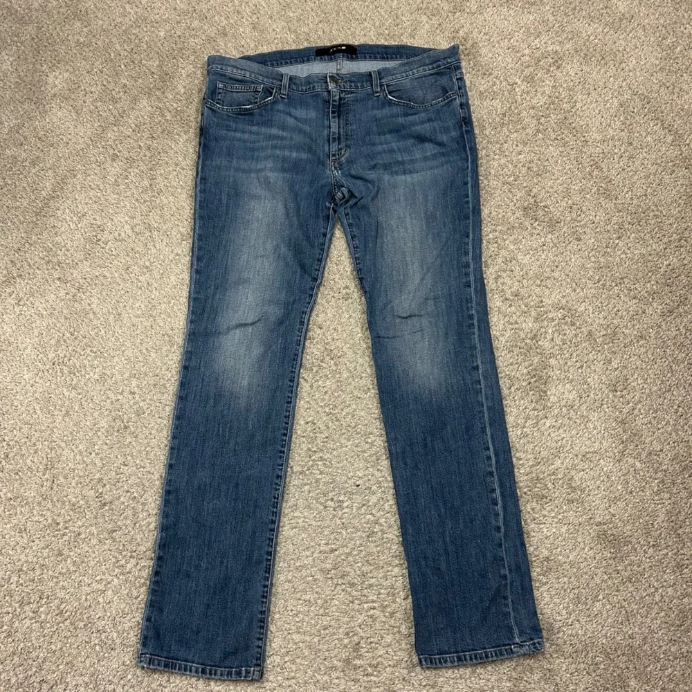Joe's‎ Jeans The Brixton Size 38X34 Blue Straight Narrow Fit Stretch Denim